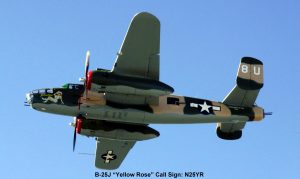 Yellow Rose - B25J Mitchell Bomber